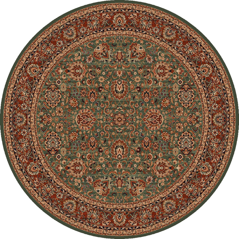 Kashqai Traditional Persian Circle Rugs 4362 400 in Green